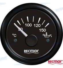 Recmar Oil Temperature Guage Black 50-150ºC