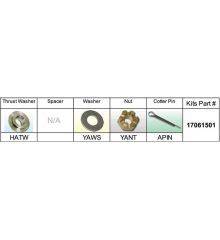 Prop Kit for Pressed in Hub Propeller Honda BF 4/5/6, 7.5-10, 8-20 (17061501)