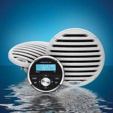 Aquatic AV GP1 Gauge Size Sterio & Economy 6.5'' Speakers in White