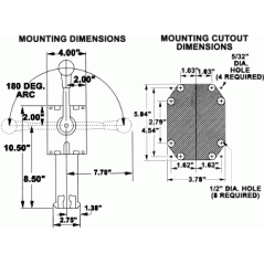 Teleflex Morse TX-172103 Single Lever Side Mount Control Sail Boat diagramh