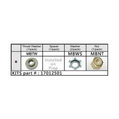 Solas Mercury 9.9-25 HP Rubber Hub Prop Hardware Kit (17012501) product listing