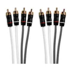 Fusion Performance RCA Cables, 4 Channel, 6 ft Cable