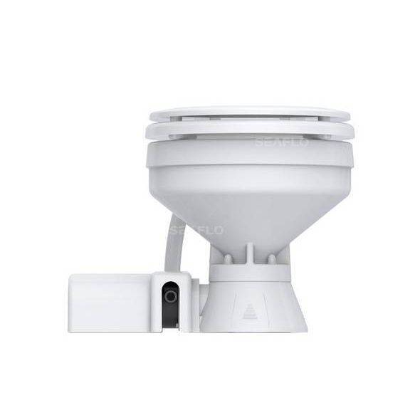 SEAFLO ELECTRIC MARINE TOILET SFMTE1-01/ SFMTE2-01 12V OR 24V Both pump & bowl are interchangeable with JABSCO front view