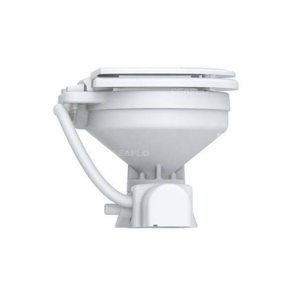 SEAFLO ELECTRIC MARINE TOILET SFMTE1-01/ SFMTE2-01 12V OR 24V Both pump & bowl are interchangeable with JABSCO back view