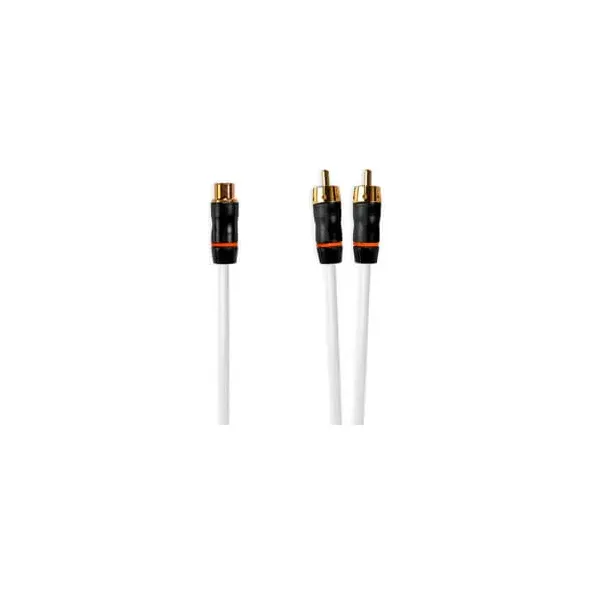 Fusion Performance RCA Cables Female to Dual Male, 0.9 ft RCA Splitter Cable