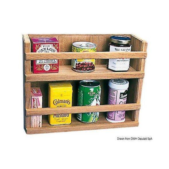 Below Deck Teak object holders Cabinet Teak spice rack Marine Parts Direct Outboards Boat Engine Parts